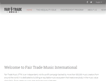 Tablet Screenshot of fairtrademusicinternational.org